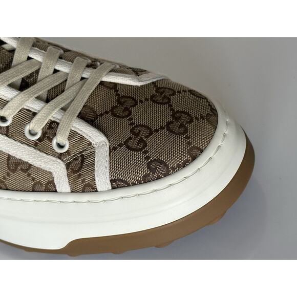 Gucci Men’s GG High Top Fabric Beige Sneakers 8.5 US (Gucci 8) 745999 IT NIB main image 9